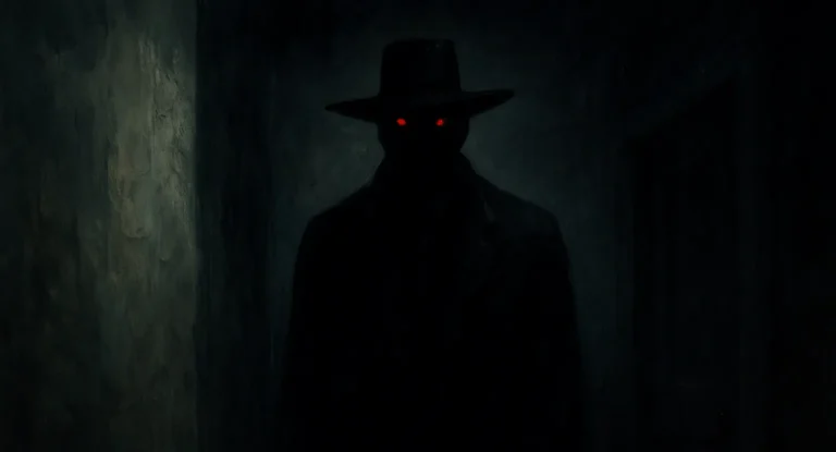 The Hat Man: Shadowed Silence in the Dark